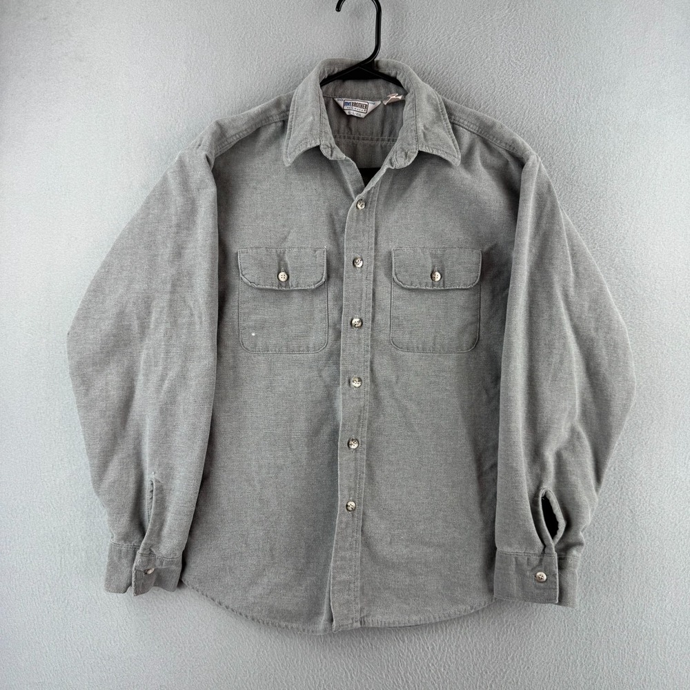 Vintage Five Brother Flannel Shirt Mens Large 80s Cotton Button Up Made in USA